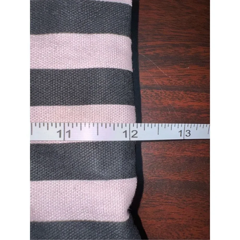 Victoria’s Secret Stripe Small Canvas Bag 12x8.5